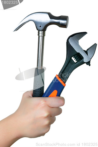 Image of Hammer and Wrench