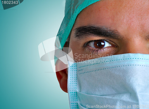 Image of Surgeon with face mask