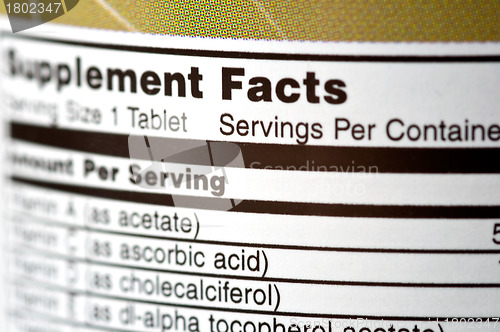 Image of Supplement Facts