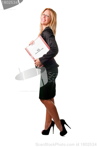 Image of Businesswoman looking for a new job