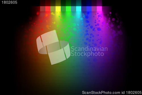 Image of abstract rainbow colors