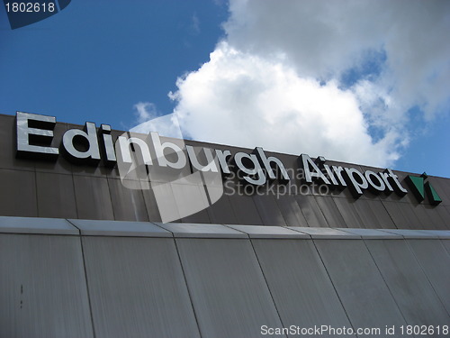 Image of Edinburgh Airport sign