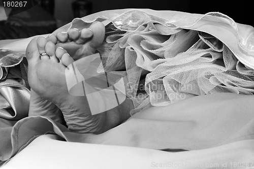 Image of brides feet