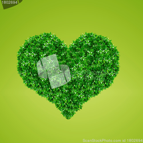 Image of Green Heart Sign