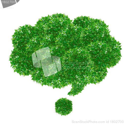 Image of Green speech bubble