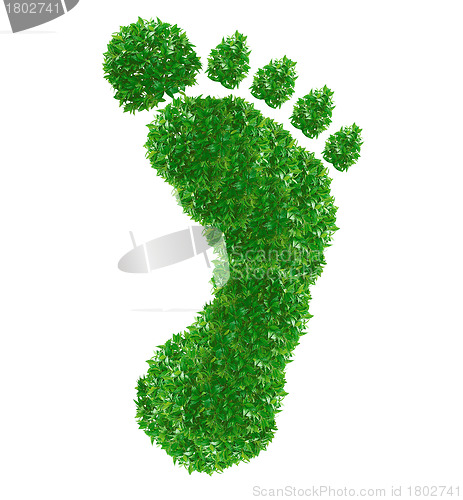 Image of Green footprint Sign
