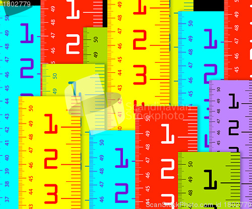 Image of Millimeter and inch rulers