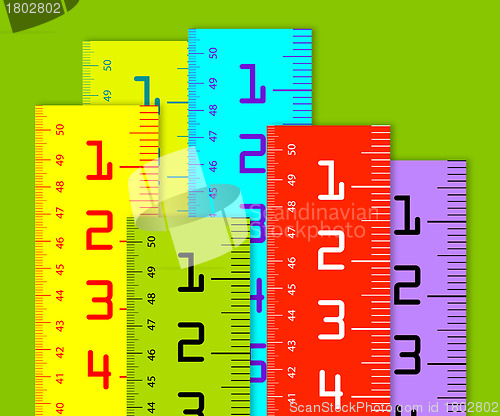 Image of Millimeter and inch rulers