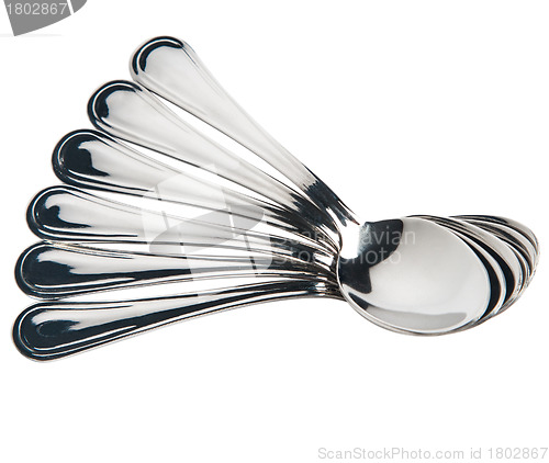 Image of spoon set, silverware