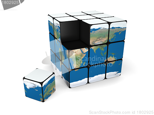 Image of Earth building blocks