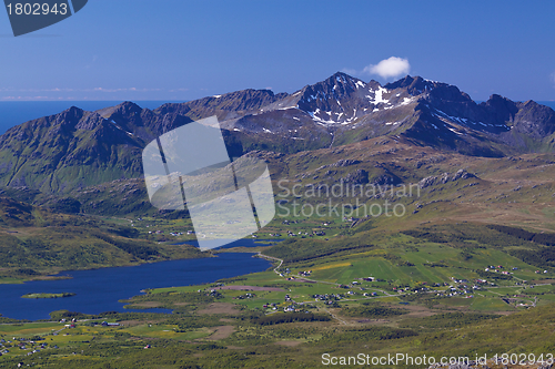 Image of Mountain panorama on Lofoten