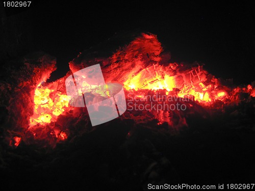 Image of The flame in the furnace