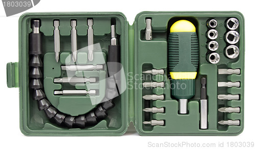 Image of Screwdriver with interchangeable elements