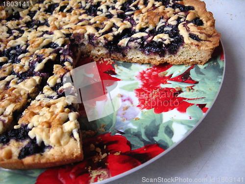 Image of Fresh pie with bilberry