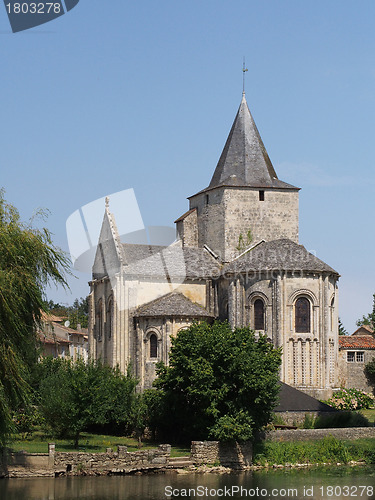 Image of Jazeneuil 12th century romanesque church, France