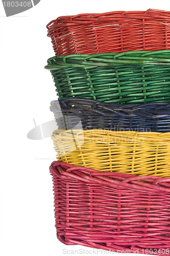 Image of woven straw baskets