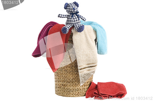 Image of Laundry Basket and towels