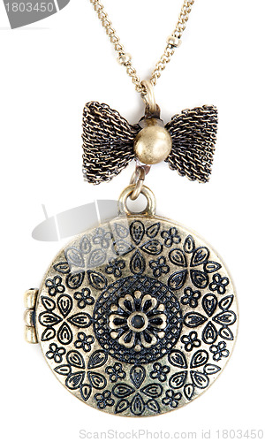 Image of Bronze pendant on a chain