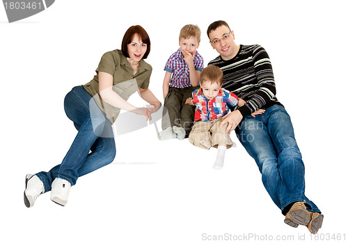 Image of family of four