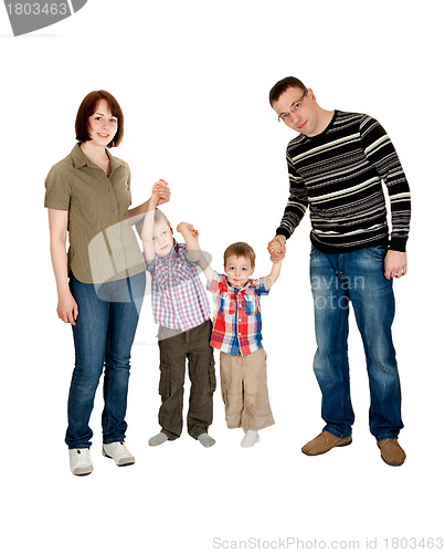 Image of family of four