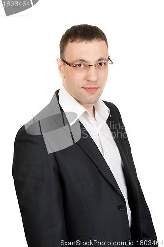 Image of Portrait of a businessman in studio