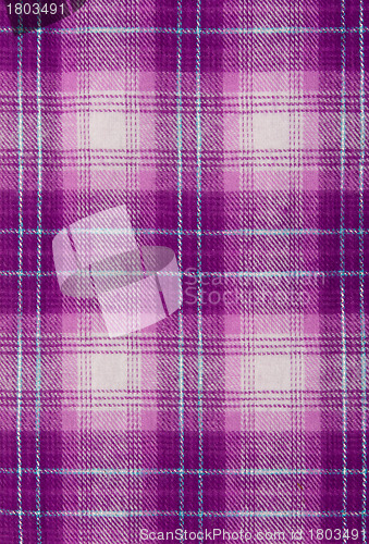 Image of Purple cloth, checkered background