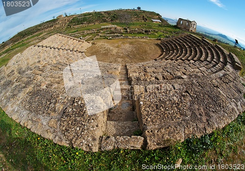 Image of Ancient Greek amphitheater fisheye view