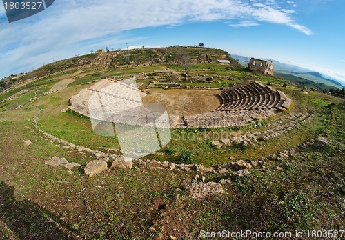 Image of Ancient Greek amphitheater fisheye view