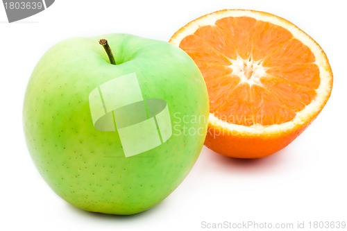 Image of Orange and apple