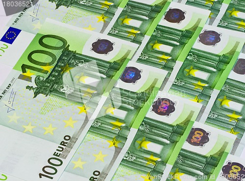 Image of Euro banknotes