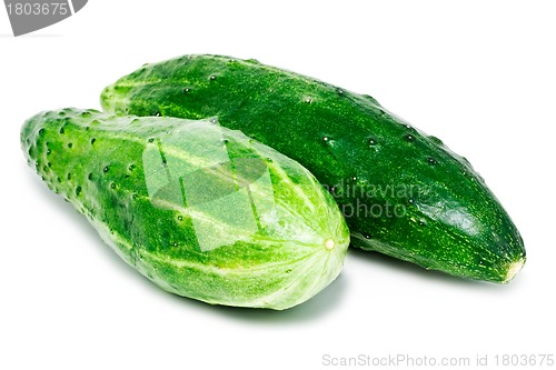 Image of Green cucumbers