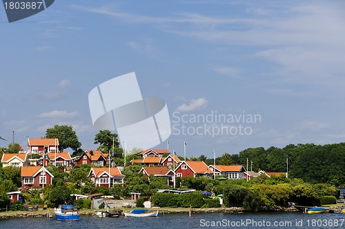 Image of Red cottages in Brändaholm , Sweden
