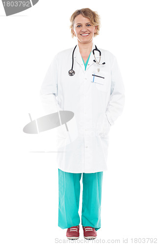 Image of Full length portrait of experienced female doctor