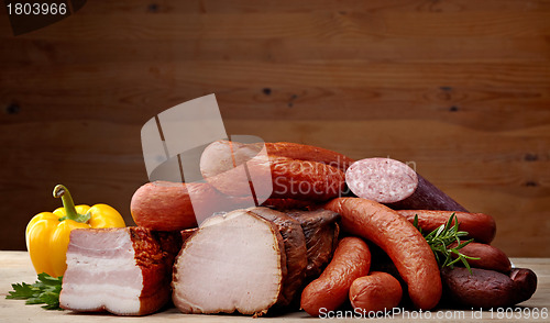 Image of smoked meat and sausages