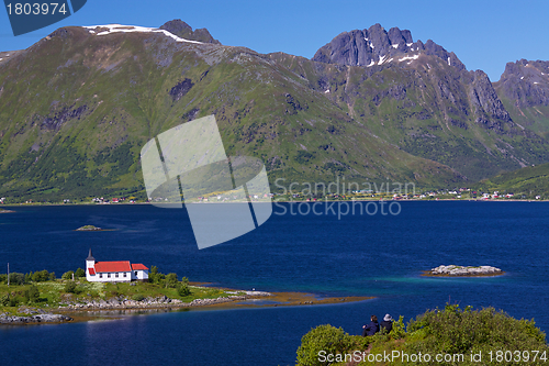 Image of Picturesque church on Lofoten