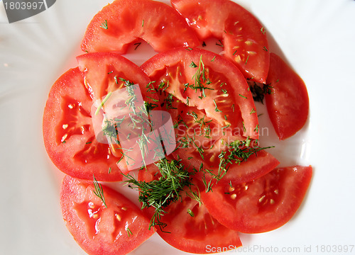 Image of Salad of ripe tomato 