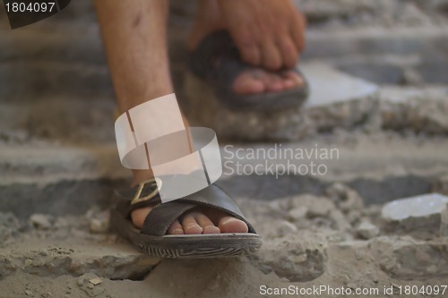 Image of Feet in sandals