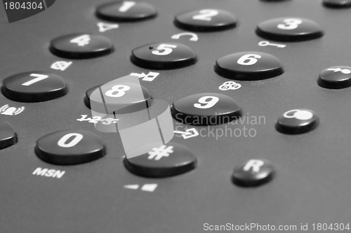 Image of phone keypad detail