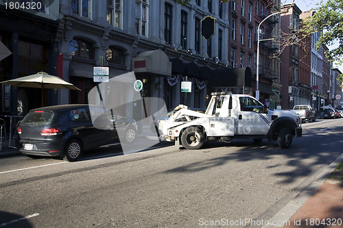 Image of Car being towed