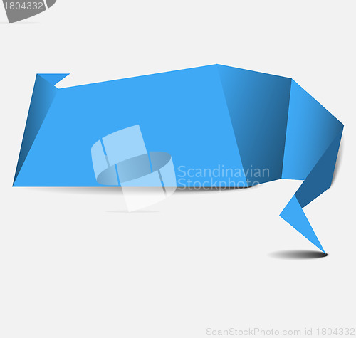Image of Origami paper template for design