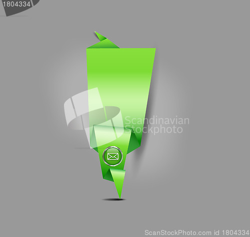 Image of Origami message template