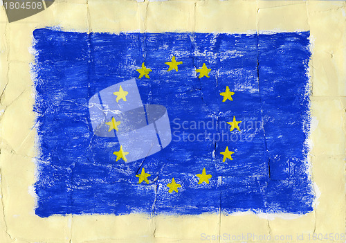 Image of Painted flag