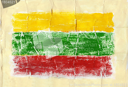 Image of Painted flag