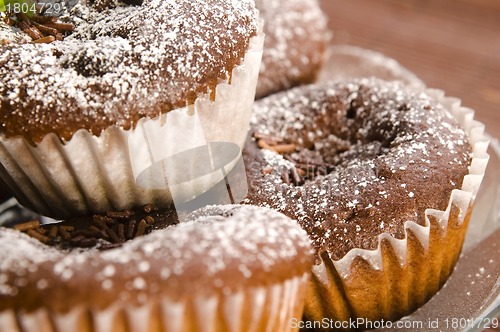 Image of Homemade chocolate muffins