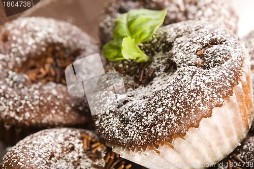 Image of Homemade chocolate muffins
