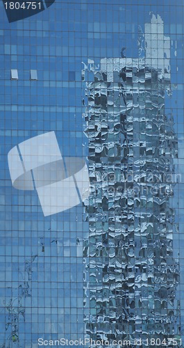 Image of Skyscrapers reflection