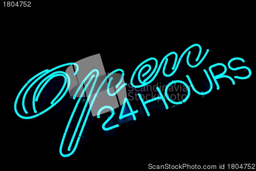 Image of open bar restaurant neon sign