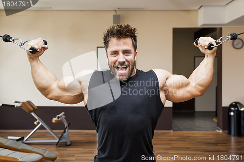 Image of bodybuilding man