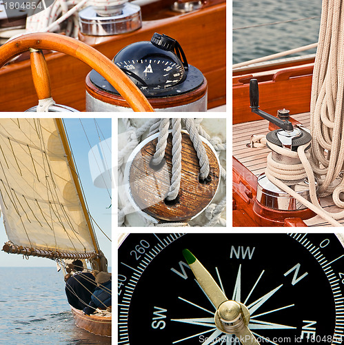 Image of Sailboat and yacht collage