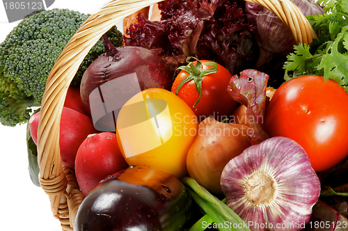 Image of Vegetable Basket Close up